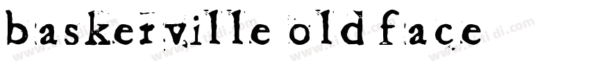 baskerville old face字体转换